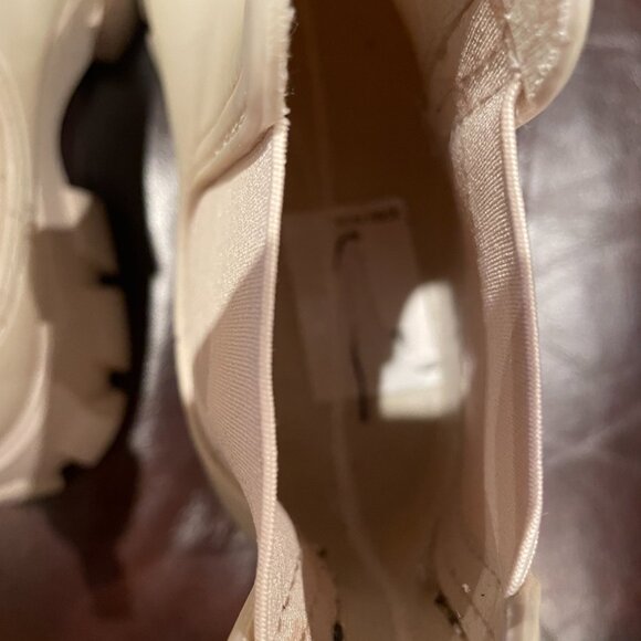 Jeffrey Campbell Women Cream Platform Waterproof Rubber Rain Boot size 10 - Picture 5 of 6